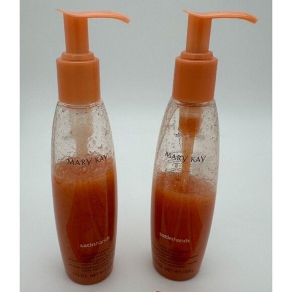 Mary Kay Satin Hands Orchard Peach Hand Scrub Hand Cream Night Cream 6 Piece Set - Picture 3 of 5